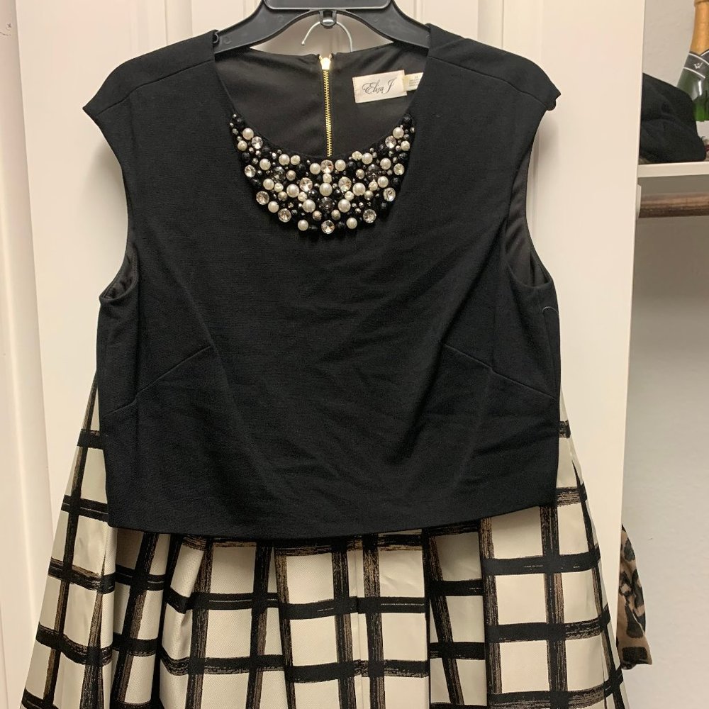 Eliza J Formal Skirt and Crop Top Set size 10